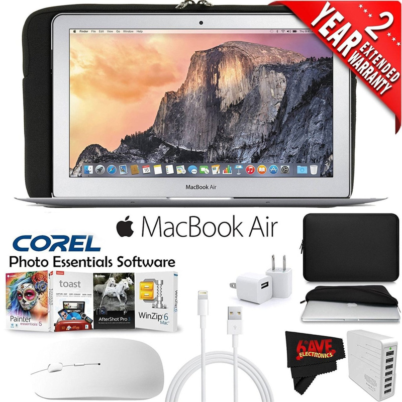 Apple 11.6-Inch MacBook Air with Corel Photo Essentials Software