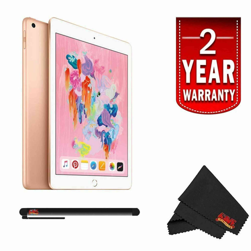 Apple 9.7" iPad Wi-Fi + Cellular 128GB 4G LTE (2018 Model) Gold