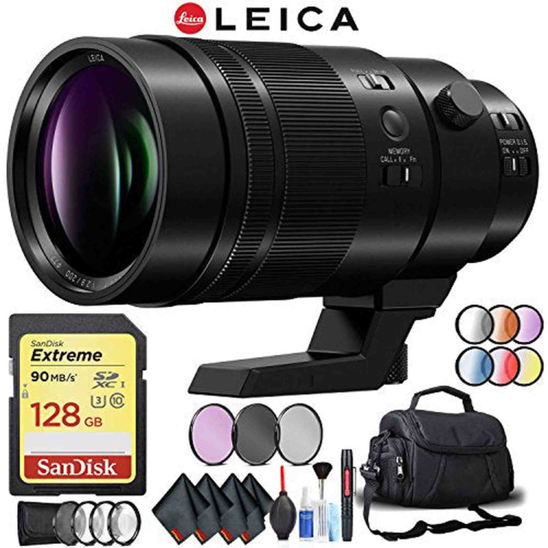 Panasonic Leica DG Elmarit 200mm f/2.8 Power O.I.S. Lens Complete Accessory Kit with Corel Photo Essentials Software Bundle