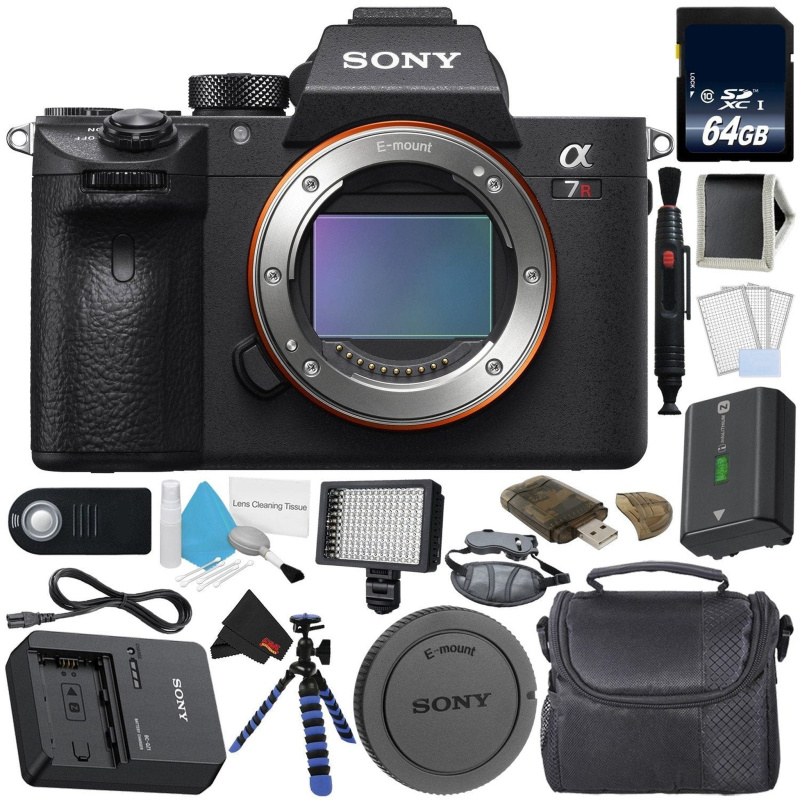 Sony Alpha a7R III 42.4MP Full Frame Mirrorless Interchangeable-Lens Digital Camera Body - Bundle with 64GB Memory Card
