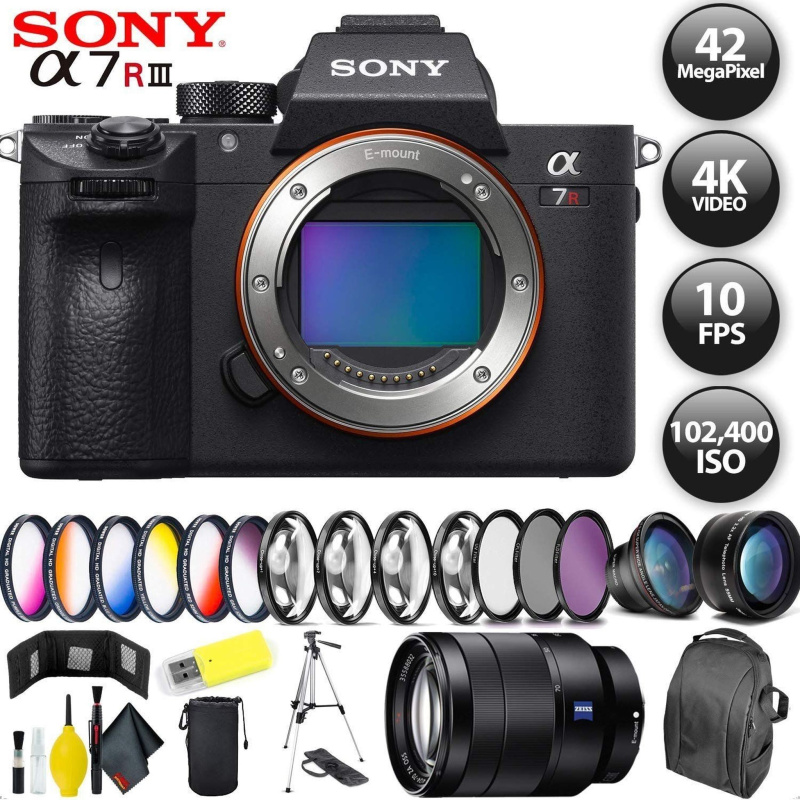 Sony Alpha a7R III Mirrorless Digital Camera + 32GB Memory Card + Sony FE 70-200mm Lens