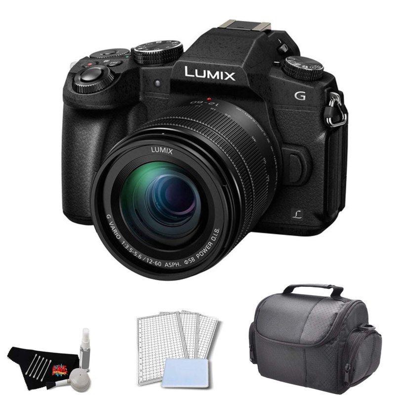 Panasonic Lumix DMC-G85 Mirrorless Micro Four Thirds Digital Camera with 12-60mm Lens Bundle with Carrying Case + LCD Sc