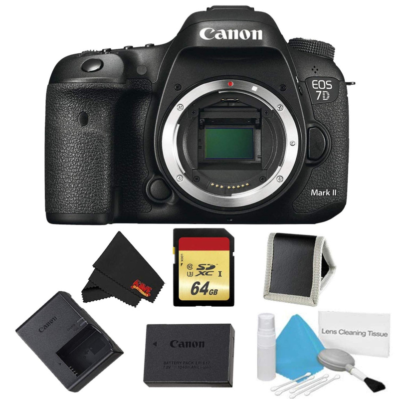 Canon EOS 7D Mark II DSLR Camera Body Only Memory Bundle (International Model)