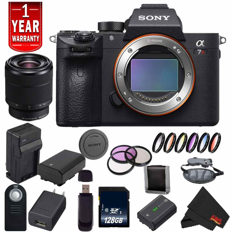 Sony Alpha a7R III ILCE7RM3/B (A7RM3) Mirrorless Digital Camera International Model + Sony 28-70mm Lens Base Bundle