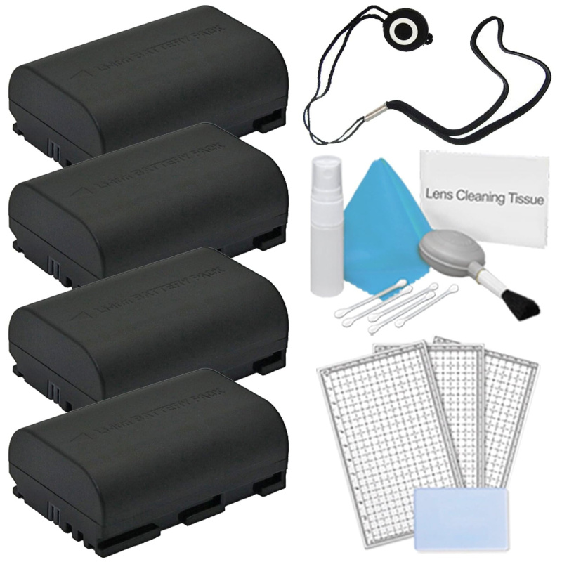 Replacement Batteries for Canon Rebel T6s Camera Bundle (International Model)