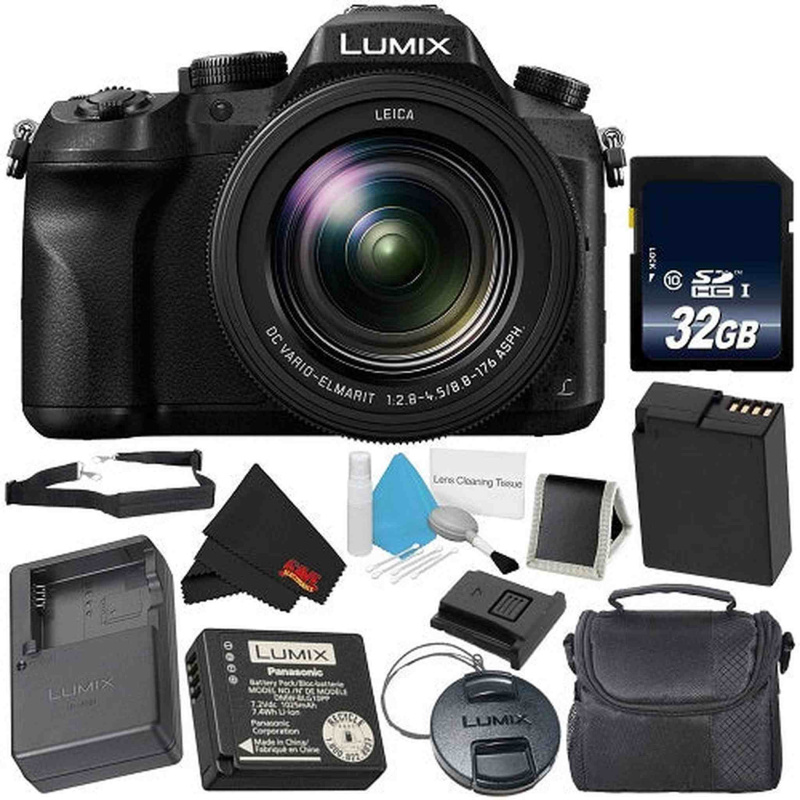 PANASONIC LUMIX DMC-FZ2500 4K Point and Shoot Camera w/20X Leica DC Vario-ELMARIT F2.8-4.5 Lens - International Version Starter Bundle