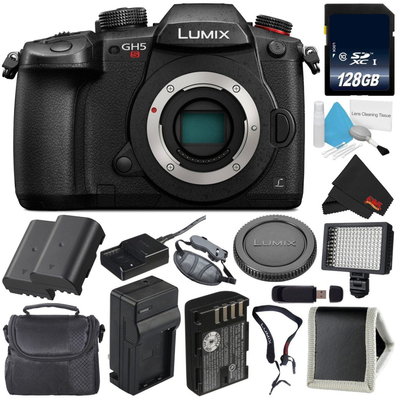 Panasonic Lumix DC-GH5S Mirrorless Micro Four Thirds Digital Camera International Version + Battery for Panasonic DMW-BL