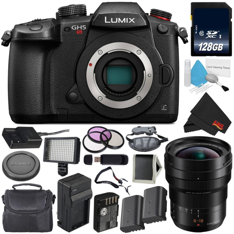 Panasonic Lumix DC-GH5S Mirrorless Micro Four Thirds Digital Camera International Version + Panasonic 8-18mm f/2.8-4 Len