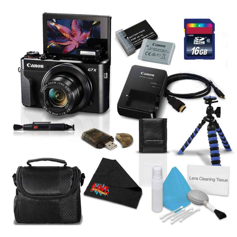 Canon PowerShot G7 X Mark II Digital Camera 1066C001 International Model) Bundle with 16GB Memory Card + More