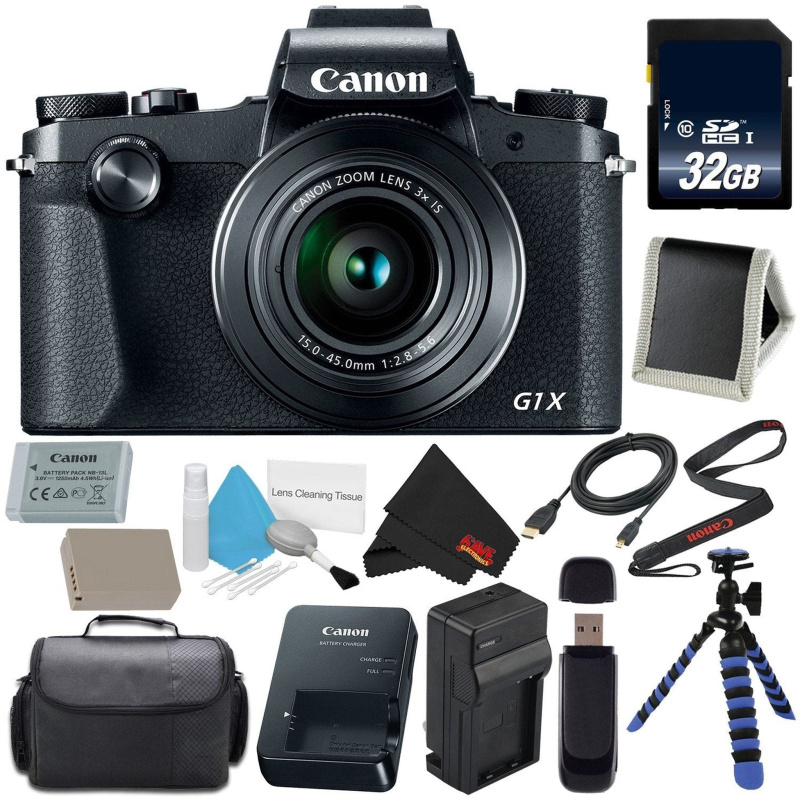 Canon PowerShot G1 X Mark III Digital Camera #2208C001 International Version (No Warranty) Base Bundle (International Model)