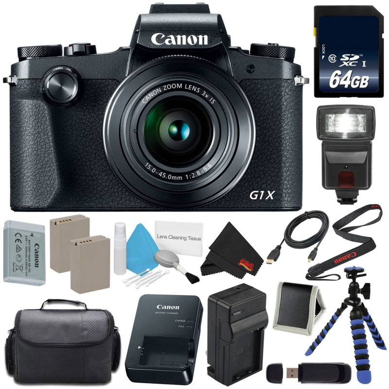 Canon PowerShot G1 X Mark III Digital Camera #2208C001 International Version (No Warranty) Starter Bundle (International Model)