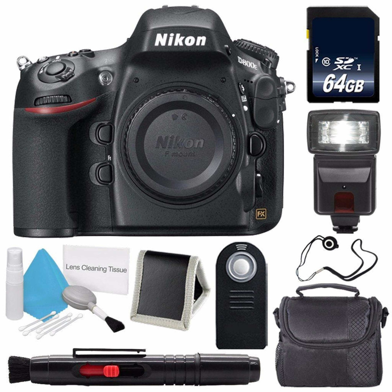 Nikon D800E Digital Camera (Body Only) (International Model) + 64GB Memory Card