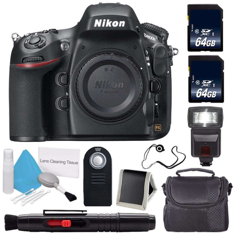 Nikon D800E Digital Camera (Body Only) (International Model) + 64GB Memory Card