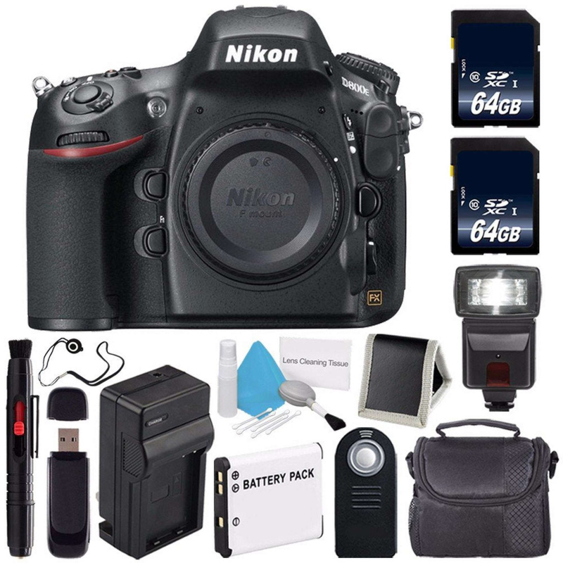 Nikon D800E Digital Camera (Body Only) (International Model) + 64GB Memory Card