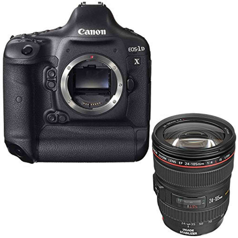 Canon EOS-1D X DSLR Camera (Body Only) + Canon EF 24-105mm f/4L IS USM Lens Bundle (International Model)