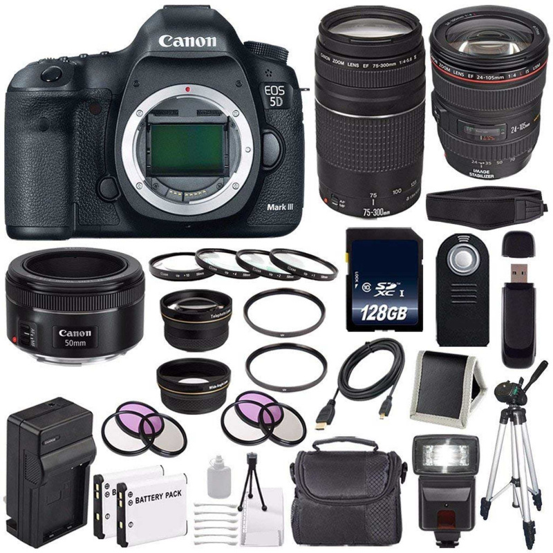 Canon EOD 5D III Digital Camera International Model + Canon EF 24-105mm f/4L IS USM Lens Bundle