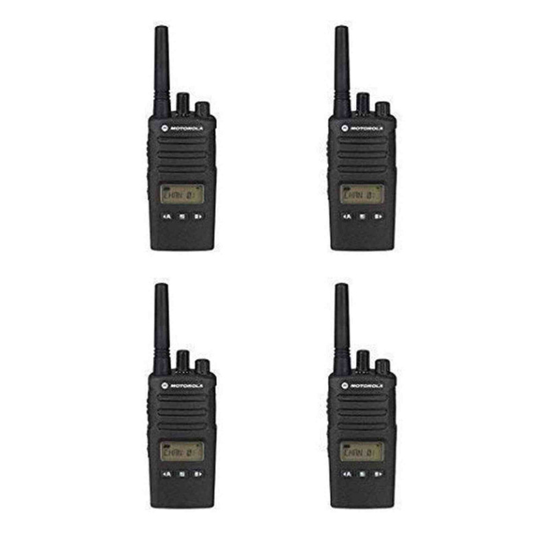 4 Pack of Motorola RMU2080d Business Two-Way Radio LED Display 2 Watts/8 Channels