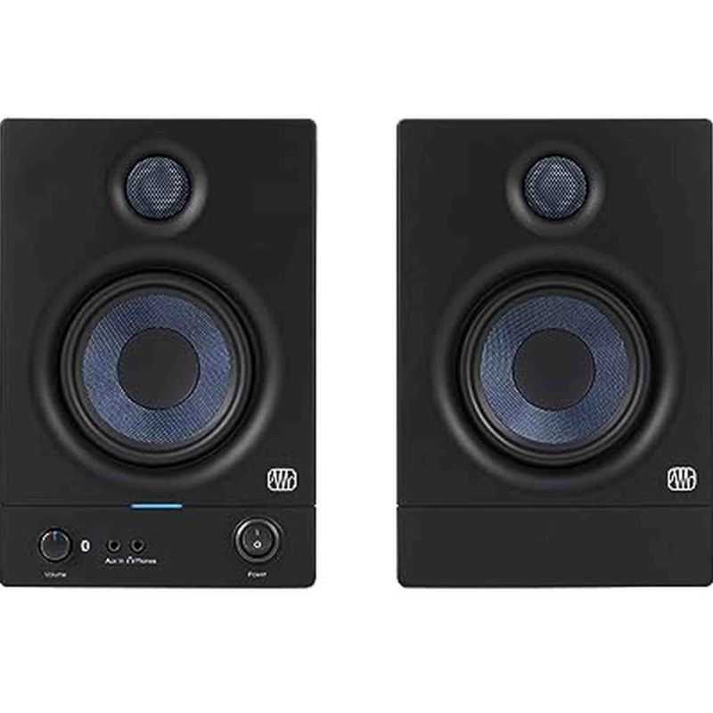 PreSonus Eris 4.5BT Bluetooth Studio Monitors, Pair - 4.5" Powered, Active Monitor Speakers for Near Field Music Production, Audio Mixing & Recording