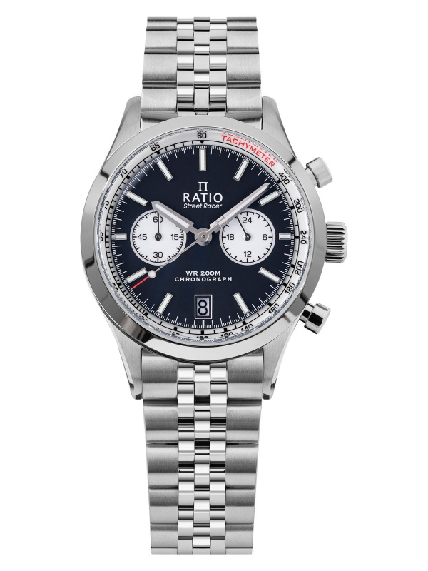 Ratio Street Racer Chronograph RTC012 200M Black Reverse Panda Dial Limited Edition Watch