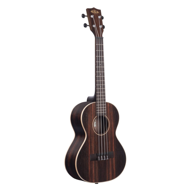 Kala Brand Music Striped Ebony Satin Tenor Ukulele (KA-EBY-T)