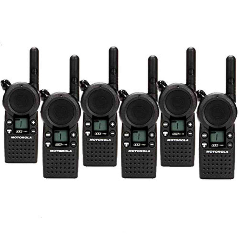 6 x Motorola CLS1110 Two Way Radio Walkie Talkies