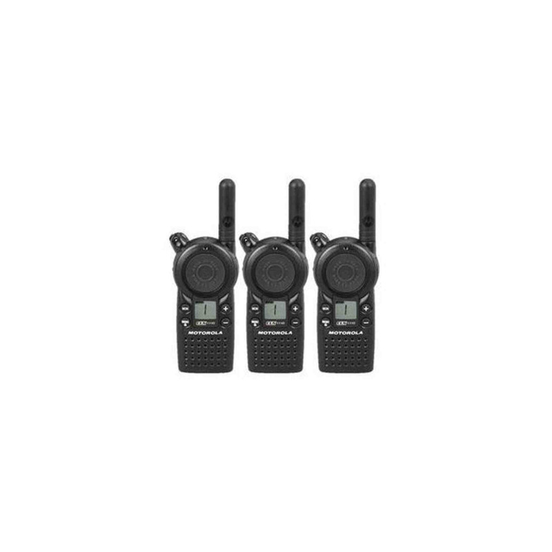 3 Pack of Motorola CLS1110 Two Way Radio Walkie Talkies (UHF)
