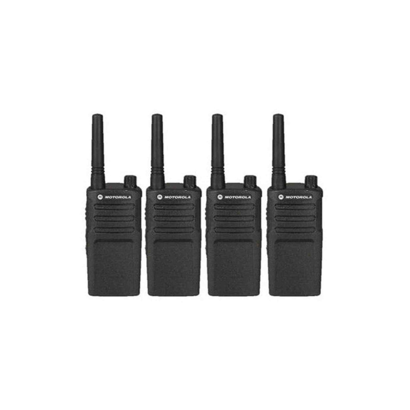 4 Pack of Motorola RMM2050 Two Way Radio Walkie Talkies with Programming Video