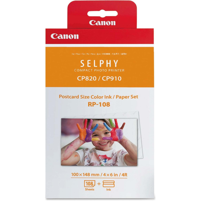 8 Pack Canon RP-108/RP108 Color Ink Paper Set (16 Ink Toners/864 Paper Sheets) (International Model)