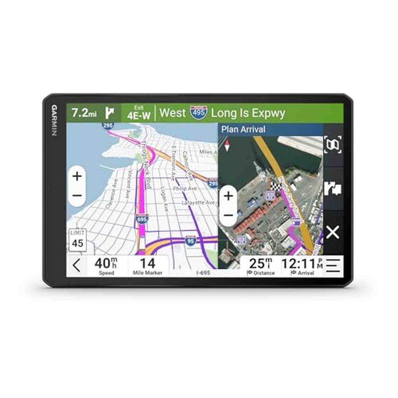 Garmin dēzl™ OTR1020, Extra-Large High-Res 10” GPS Truck Navigator, Custom Truck Routing, Satellite Imagery, Wind Speed, Community-Shared Loading Dock