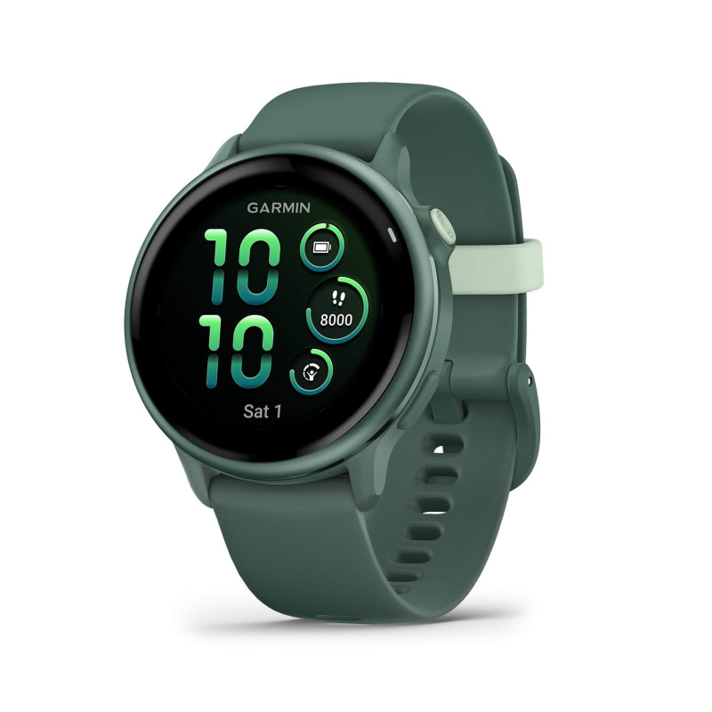 Garmin vívoactive® 6, Health and Fitness GPS Smartwatch, AMOLED Display, Up to 11 Days of Battery, Metallic Jasper Green with Jasper Green Band