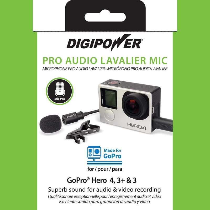 Re-Fuel Pro Audio Wired Lavalier Microphone for Smartphones, Cameras, GoPro, Camcorder with Mini-USB Adapter (Black)