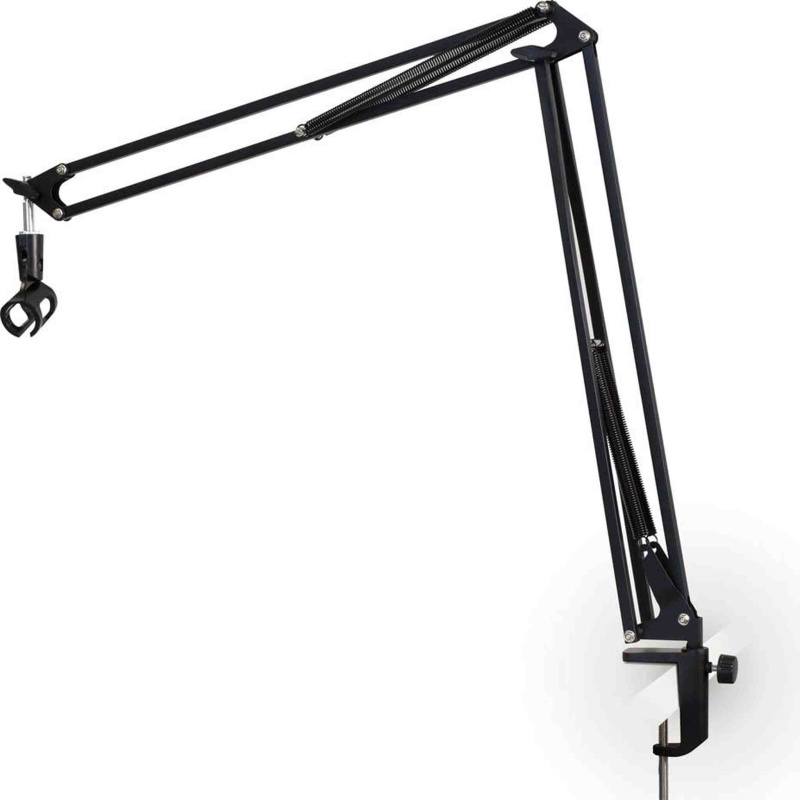 ULTIMATE SUPPORT JSBCM50 JamStands Series External Spring Style Ultimate Broadcast Mic Stand Dual Exterior Spring Design Ergonomic Adjust Knob Sturdy