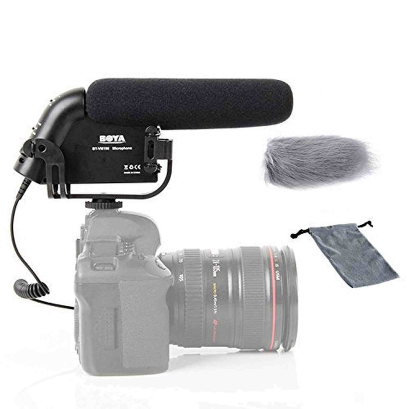 Boya BY-VM190 Professional Directional Video Condenser Shotgun Microphone for Canon Sony Pentax DSLR Camera Camcorder DV (International Model)