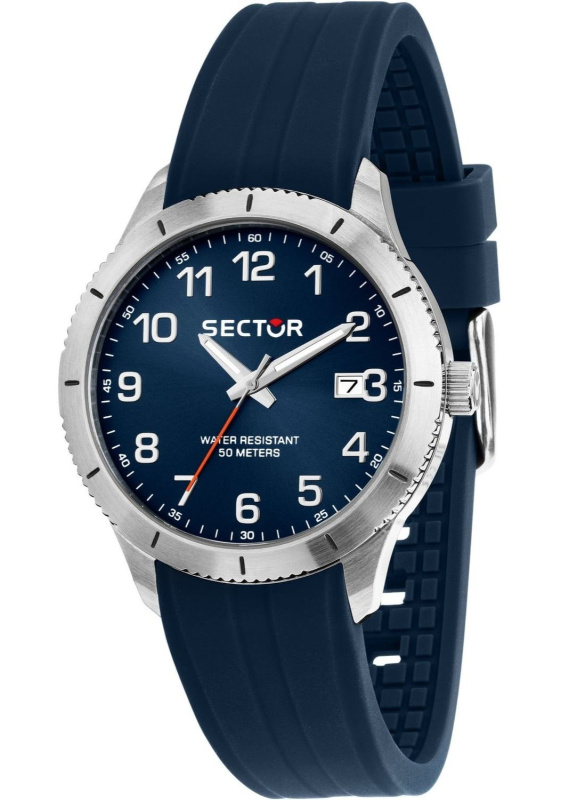 Sector 270 Silicone Strap Blue Dial Quartz R3251578015 Men's Watch