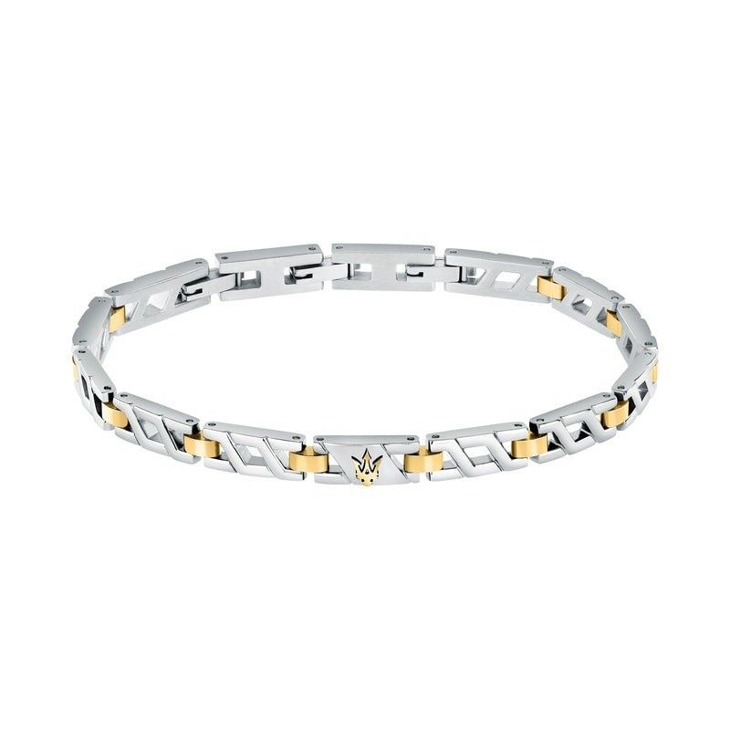 Maserati Iconic Two Tone Steel Bracelet JM124AVD38 For Men