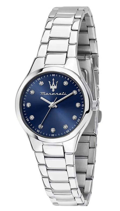 Maserati Attrazione Stainless Steel Blue Sunray Dial Quartz R8853151506 Women's Watch