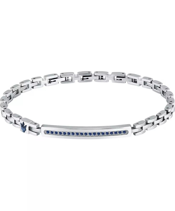 Maserati Iconic Steel And Synthetic Stone Bracelet JM424AVD61 For Men