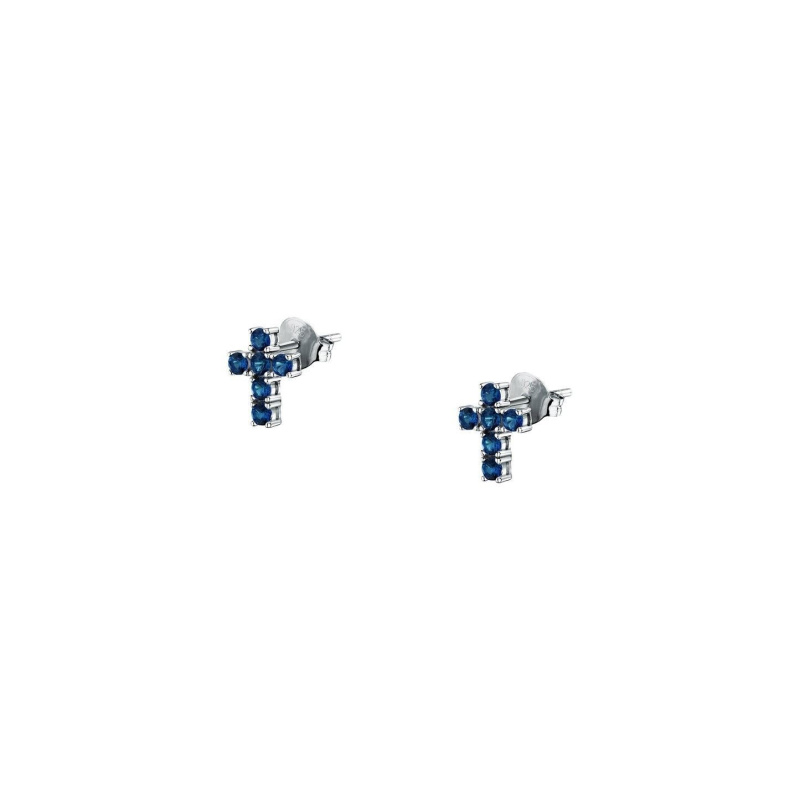Morellato Tesori Earrings With Blue Cross SAIW219 For Women