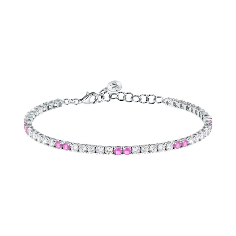 Morellato Tesori Bracelet With White And Pink Stones SAIW227 For Women