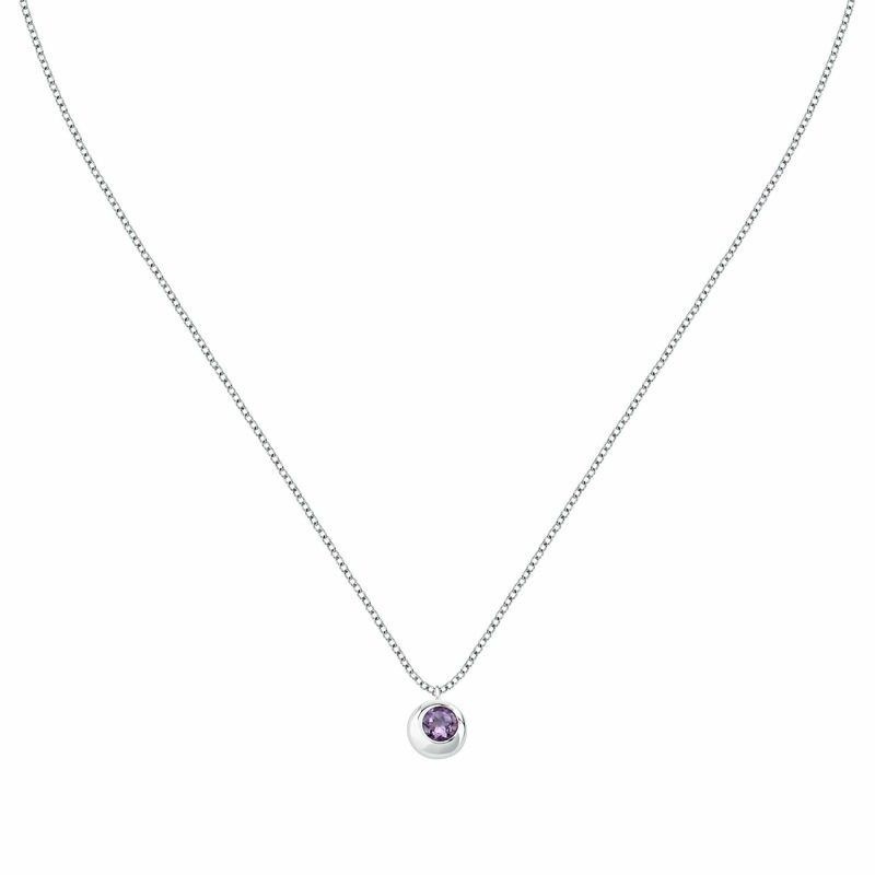 Morellato Tesori Eterni Necklace With Purple Stone SAXN07 For Women