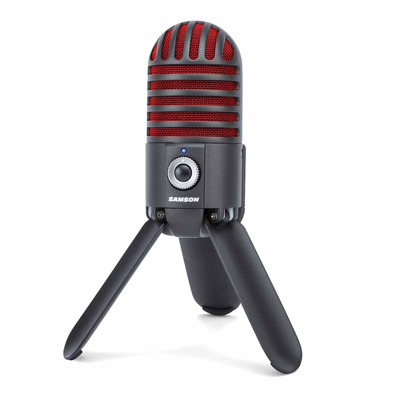 Samson Meteor Mic USB Studio Microphone, Titanium Black/Red - Limited Edition