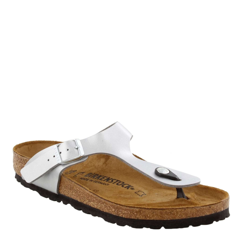 Birkenstock Women's GIzeh Thong Sandal, Silver, 35 M EU/4-4.5 B(M) US