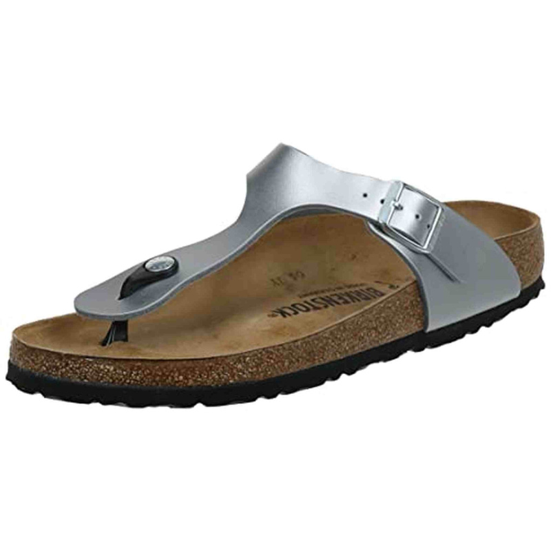 Birkenstock Women's GIzeh Thong Sandal, Silver, 36 M EU/5-5.5 B(M) US