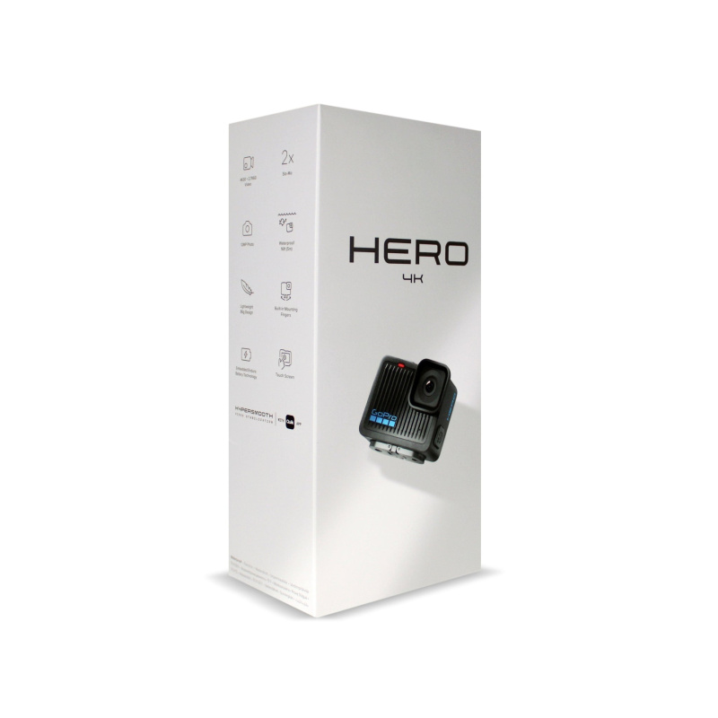 GoPro Hero - Compact Waterproof Action Camera with 4K Ultra HD Video, 12MP Photo, Touch Screen