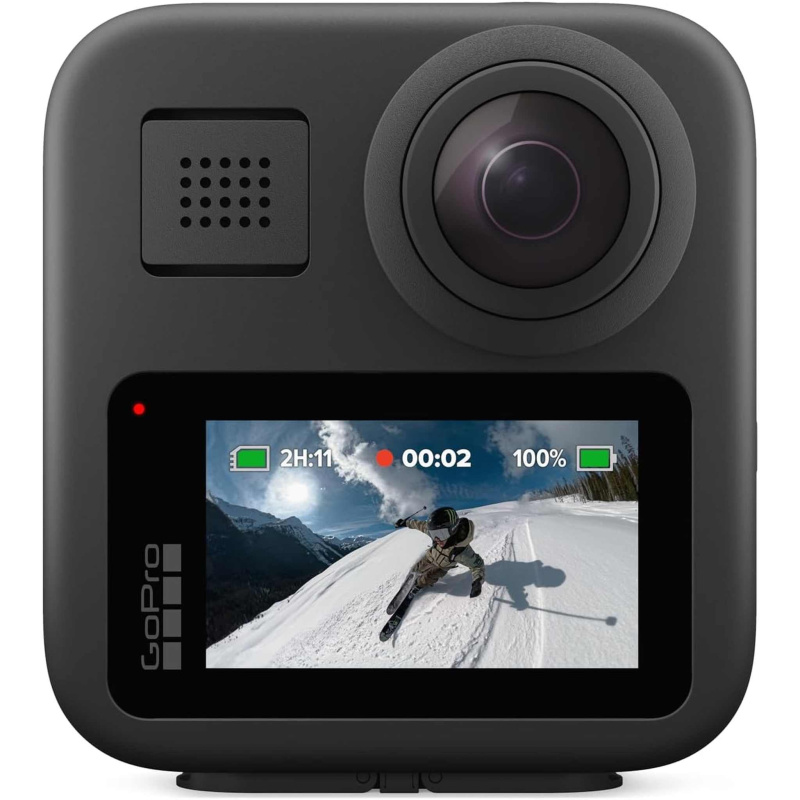 GoPro MAX - Waterproof 360 + Traditional Action Camera with Touch Screen Spherical 5.6K30 HD Video 16.6MP 360 Photos 1080p Live Streaming Stabilizatio