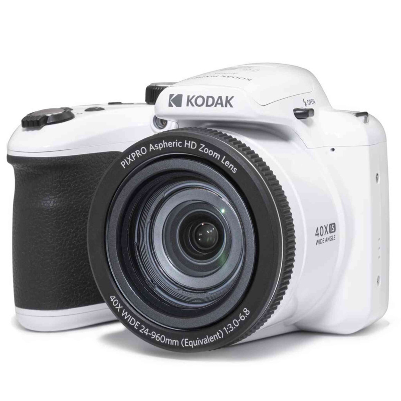 KODAK PIXPRO AZ405-WH 20MP Digital Camera 40X Optical Zoom 24mm Wide Angle Lens Optical Image Stabilization 1080P Full HD Video 3" LCD Vlogging Camera