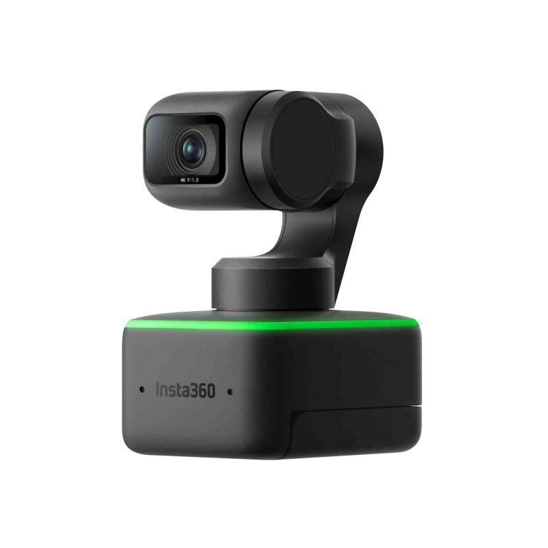 Insta360 Link - PTZ 4K Webcam with 1/2" Sensor, AI Tracking, Gesture Control, HDR, Noise-Canceling Microphones, Specialized Modes, Webcam for Laptop,