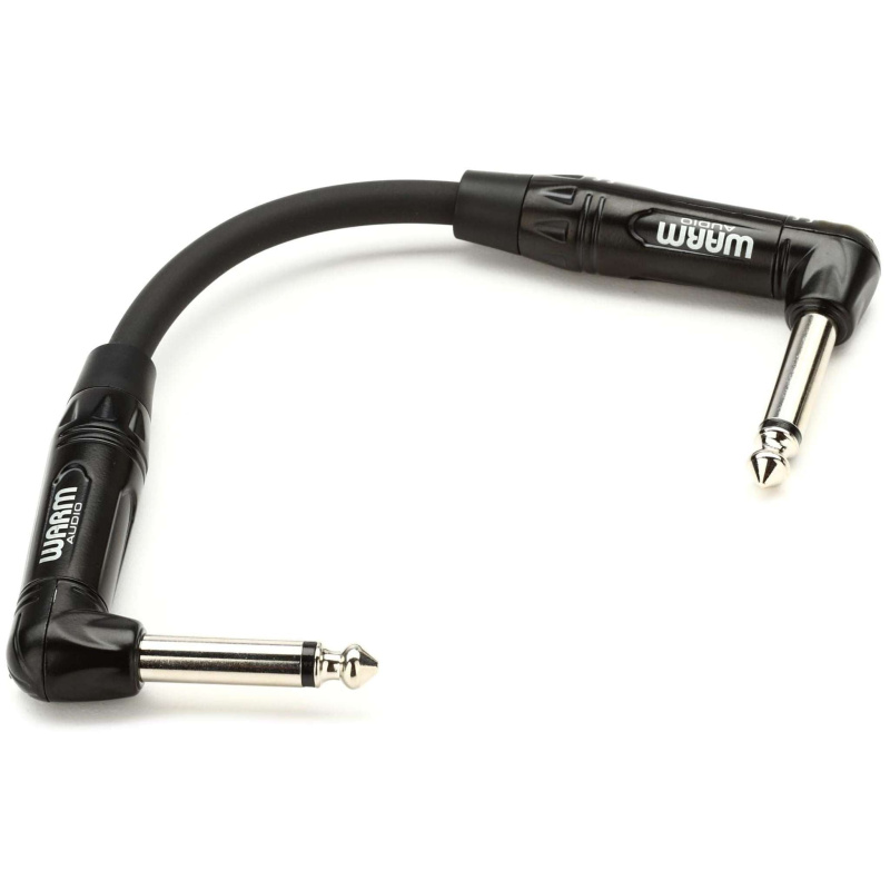 Warm Audio Pro-TS-2RT-6" Pro Series Right Angle to Right Angle TS Patch Cable - 6-inch
