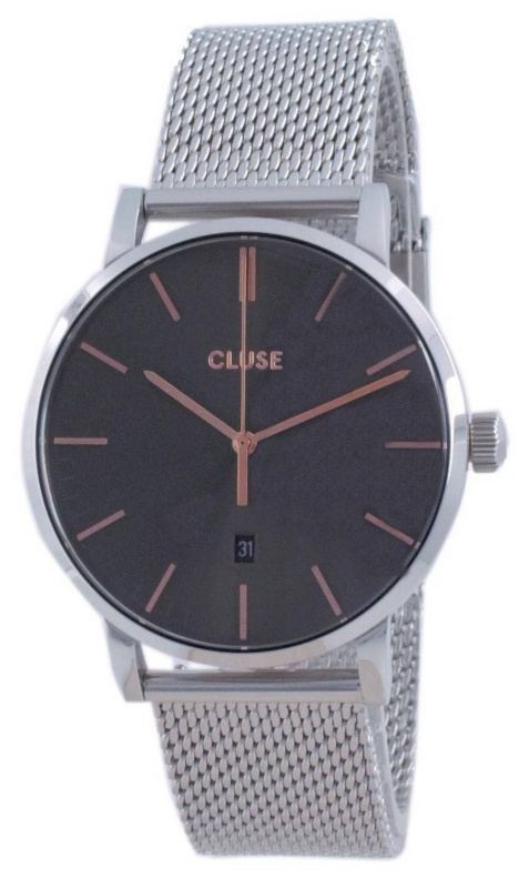 Cluse Aravis Grey Dial Stainless Steel Quartz CW0101501003 Men's Watch