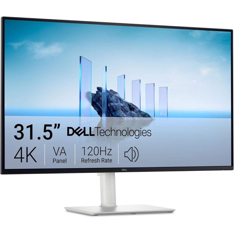Dell 32 Plus 4K Monitor - S3225QS - 31.5-inch 4K (3840 x 2160) up to 120Hz 16:9 Display, VA Panel, AMD FreeSync Premium, 99% sRGB, 95% DCI-P3, 1500:1